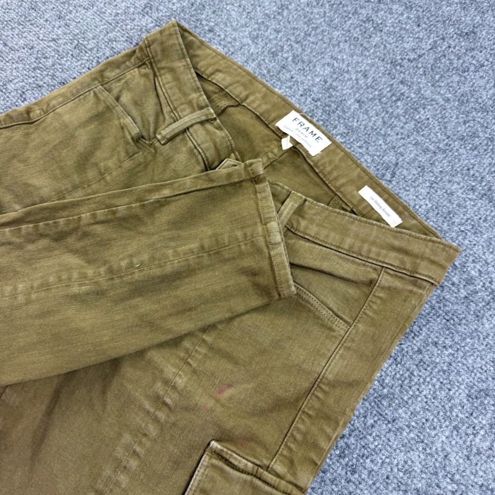 FRAME Le Skinny Armee 30 Brown Cargo Utility Pants Women